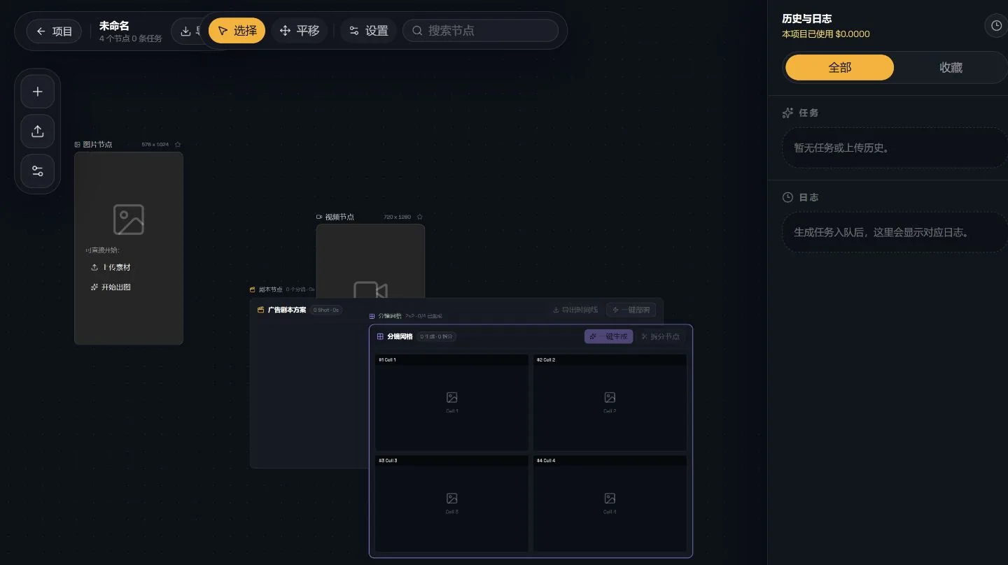 AIGC Room 分镜网格节点